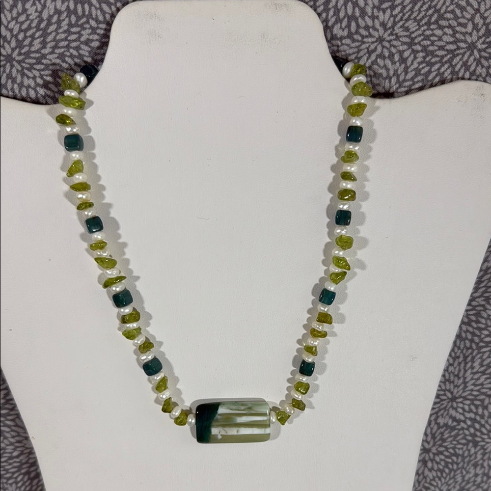 Green Beaded Necklace